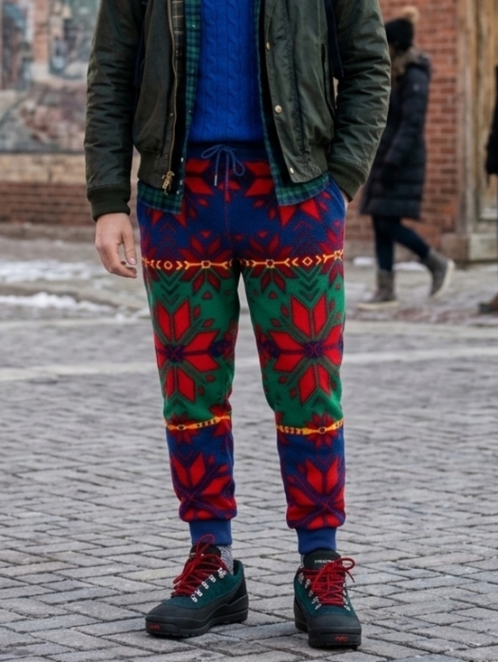 Polo Ralph Lauren Other - NWOT Polo Ralph Lauren L Indie Sleeze Southwestern Fair Isle Fleece Joggers